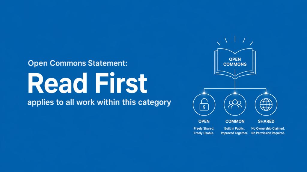 Open Commons Statement